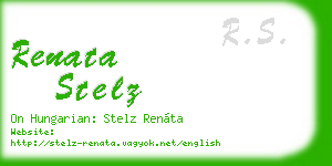 renata stelz business card
